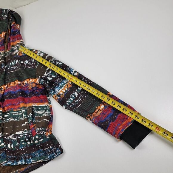 Cellabie Aztec Hoodie Button Up Long Sleeve Multicolor sz 2XL - Picture 7 of 10